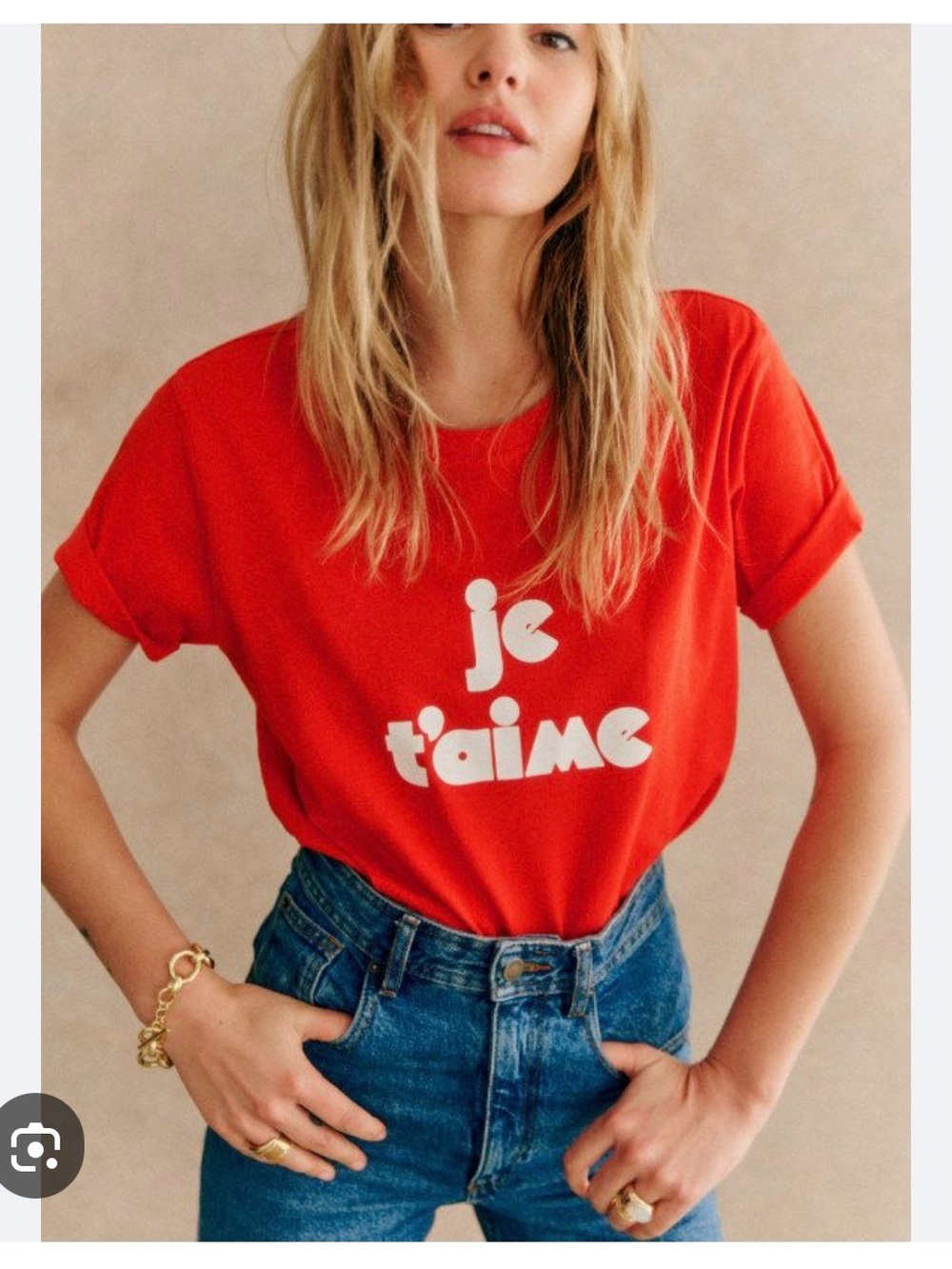 Really cute Sezane Je t’aime T-Shirt